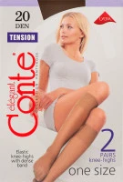 Гольфы Tension 20 den 2 пары бронза, р. 23-25