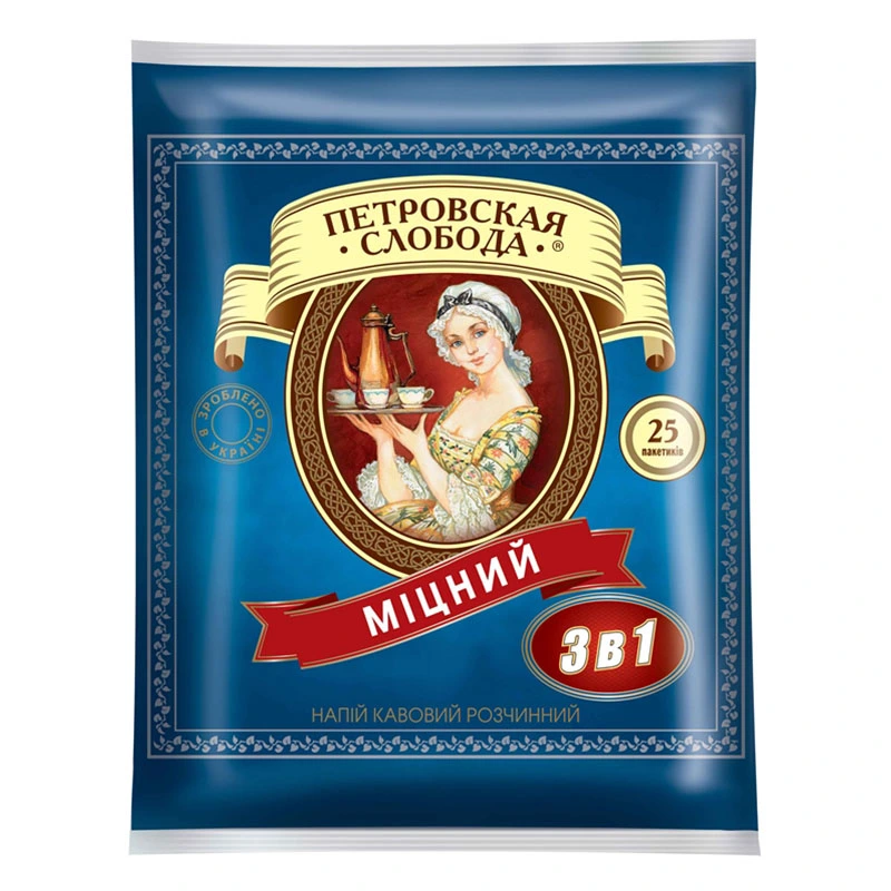 Напиток кофейный растворимый 3в1 Крепкий Петровская Слобода, 20 г