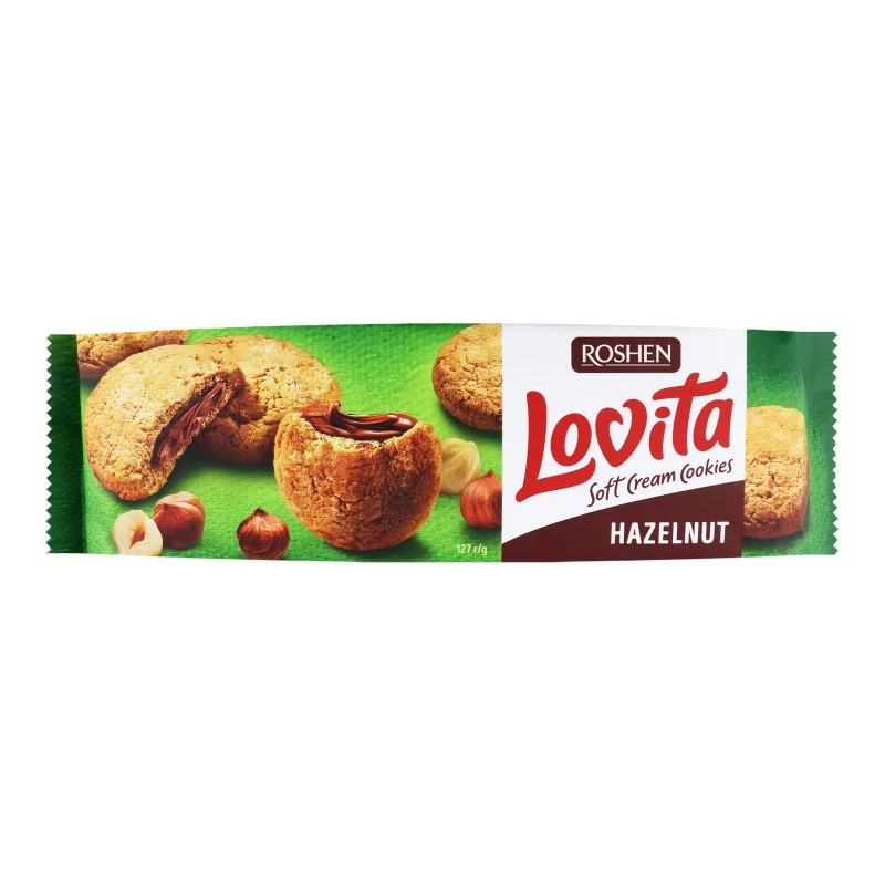 Печенье Hazelnut Soft Cream Cookies Lovita Roshen, 127 г