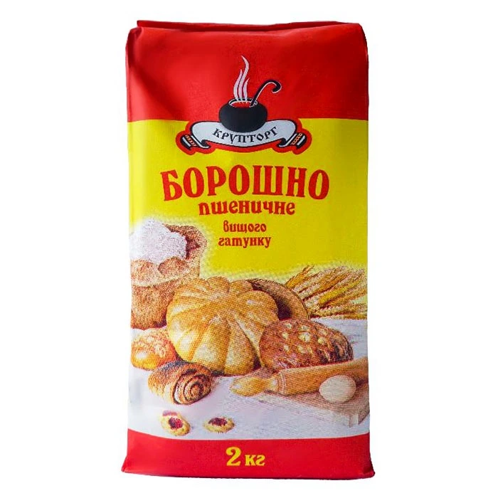 Мука пшеничная в/с Крупторг, 2 кг