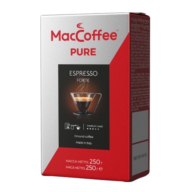 Кофе молотый Espresso Forte Pure MacCoffee, 250 г