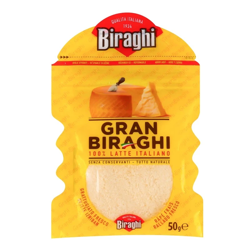 Сыр твердый тертий 32% Gran Biraghi, 50 г