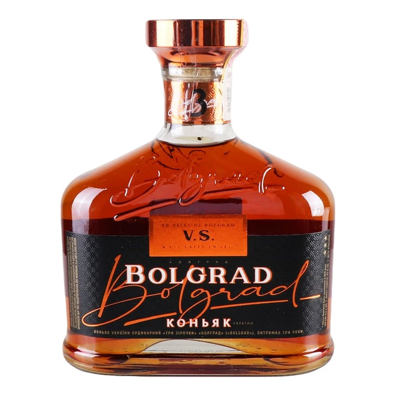 Коньяк 3 звезды Bolgrad, 0.5 л