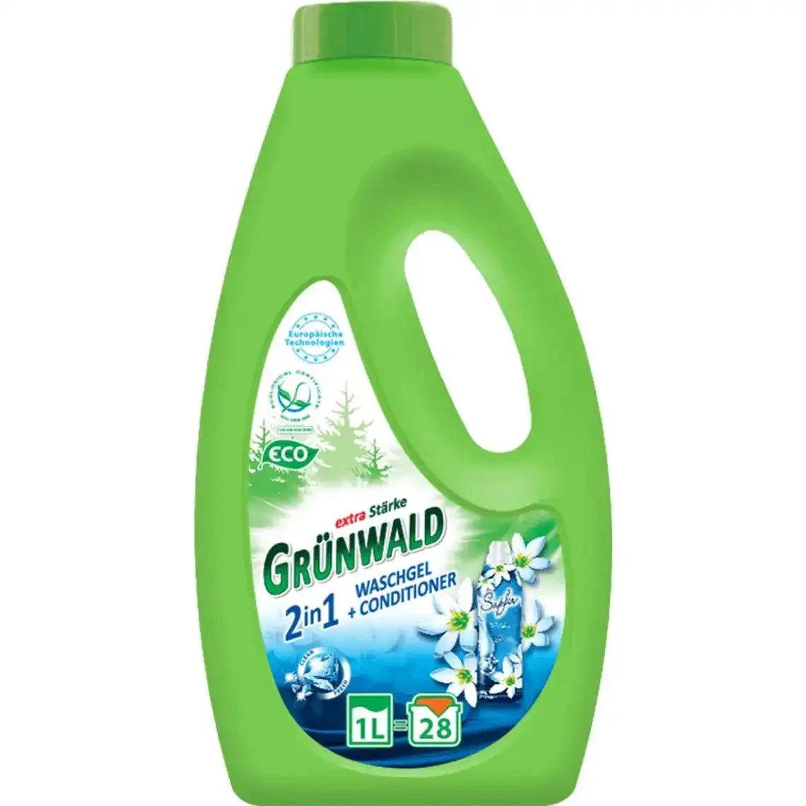 Гель для стирки цветного и белого белья Grunwald, 1 л