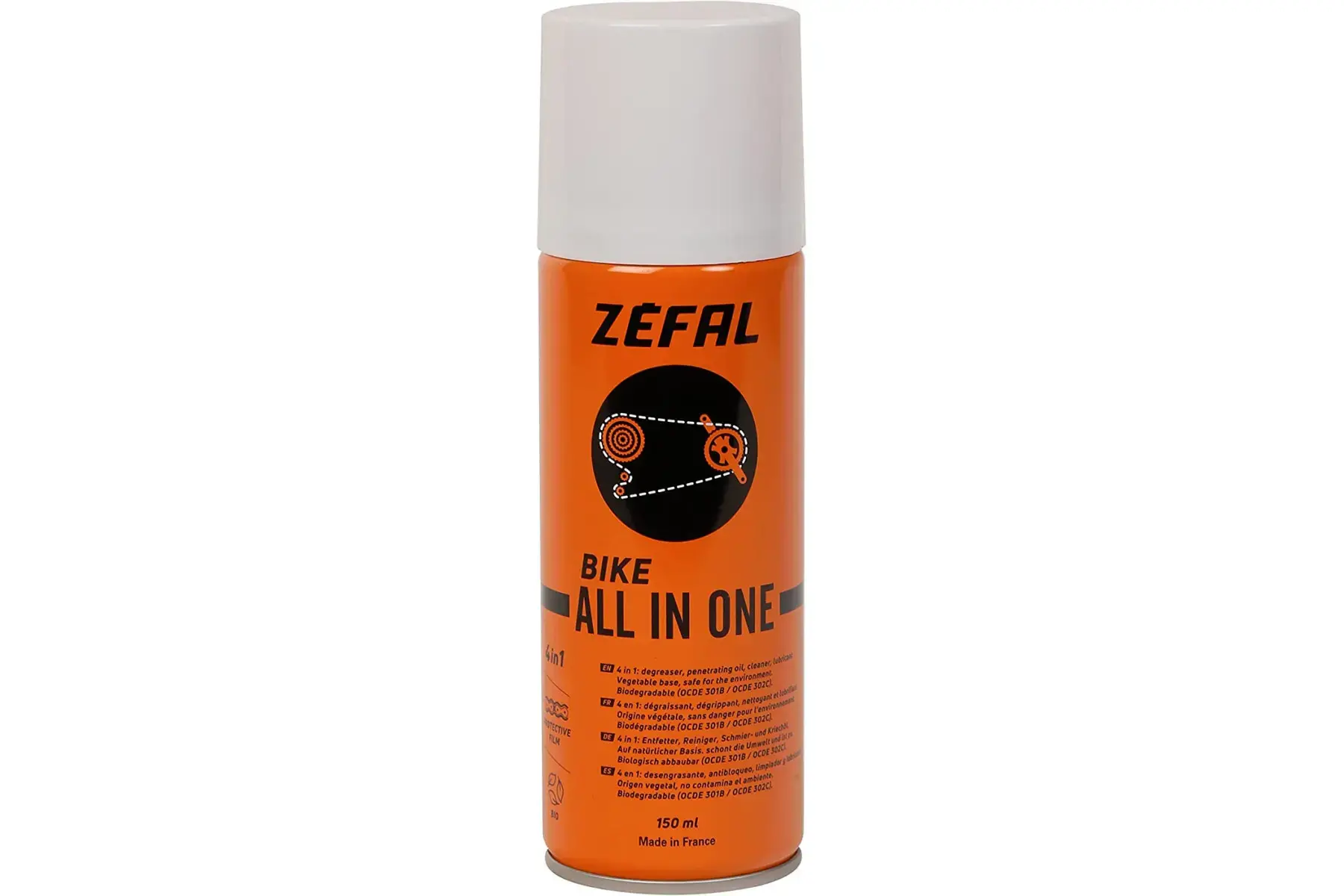 Мастило-спрей Zefal All-In-1 (9750) очищувач+мастило, 4 в 1, 150мл