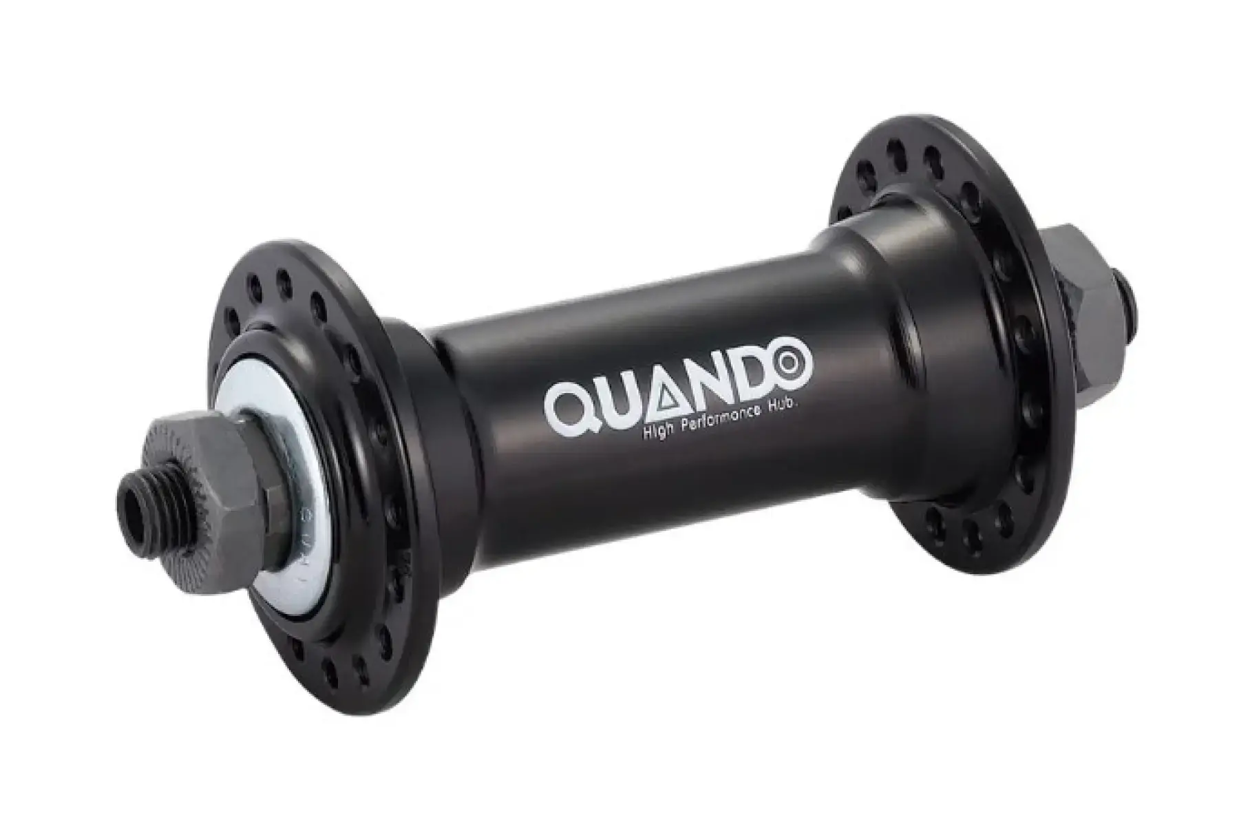 Втулка пер. Quando KT-A15F под V-brake 36H QR 108mm під ексцентрик алюмін чорна
