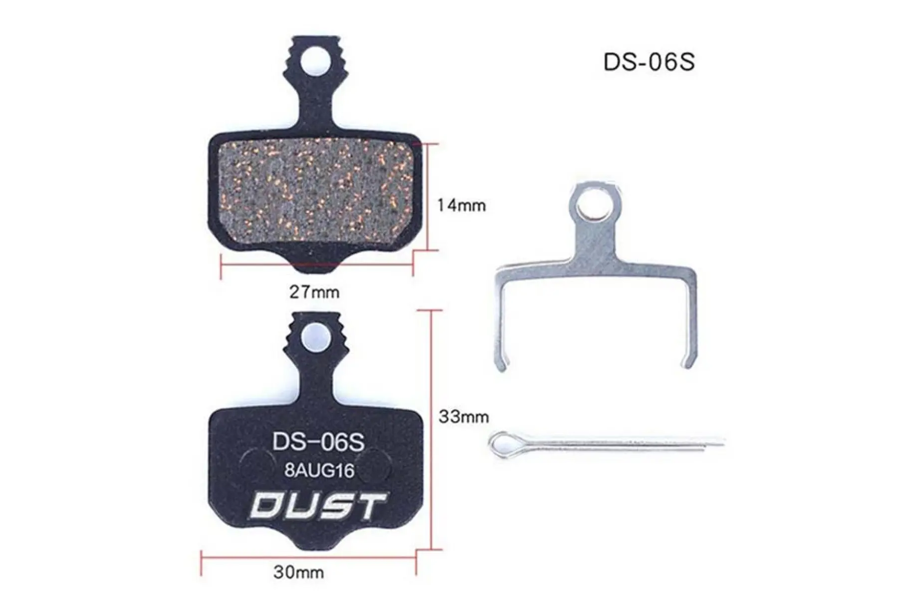 Колодки тормозные полуметалл Dust DS-06s avid elixi/r/cr mag /e1/e3/e5/e7/e9/xo/xx