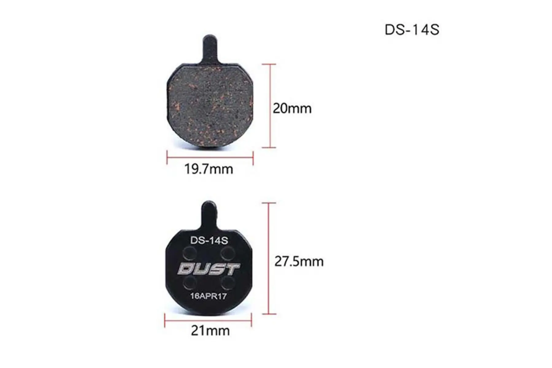 Колодки тормозные полуметалл Dust DS-03s Shimano